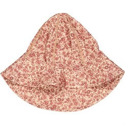 Wheat UV sun hat - Red flower meadow